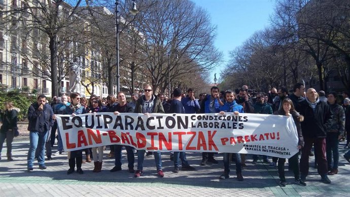 Trabajadores de Tracasa piden la equiparación de sus condiciones laborales con e