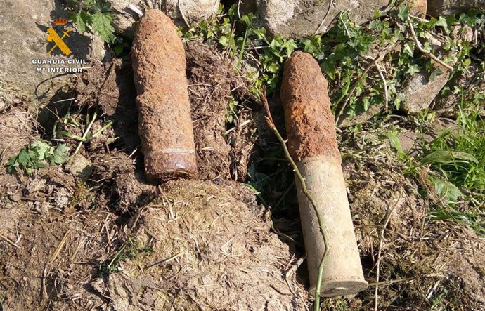La Guardia Civil destruye otros dos proyectiles de la Guerra Civil