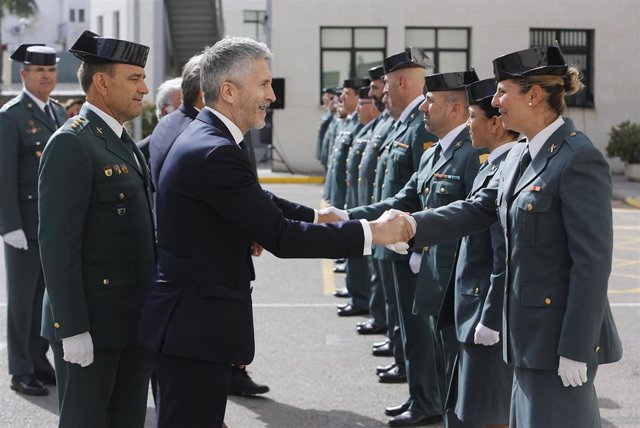 El ministro del Interior, Fernando Grande-Marlaska, visita la Comandancia de la 
