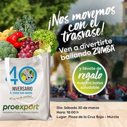 Agua.- Una bolsa saludable será el obsequio de la sesión de zumba del sábado en 