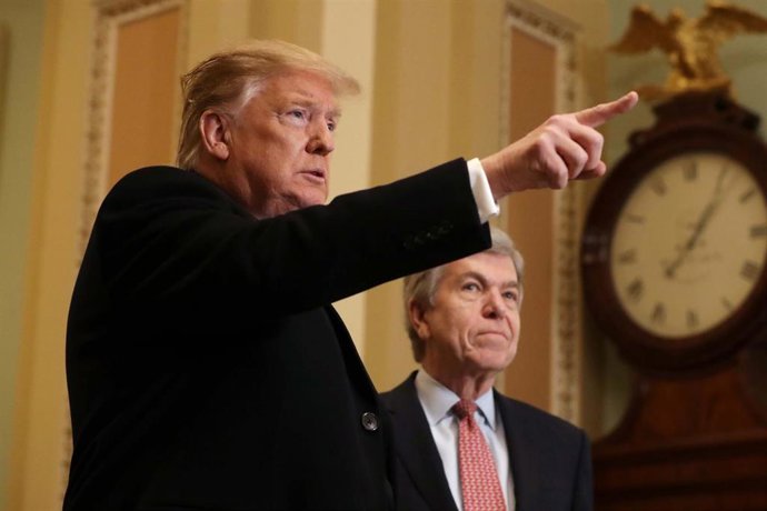 Trump at Senate Republicans weekly luncheon