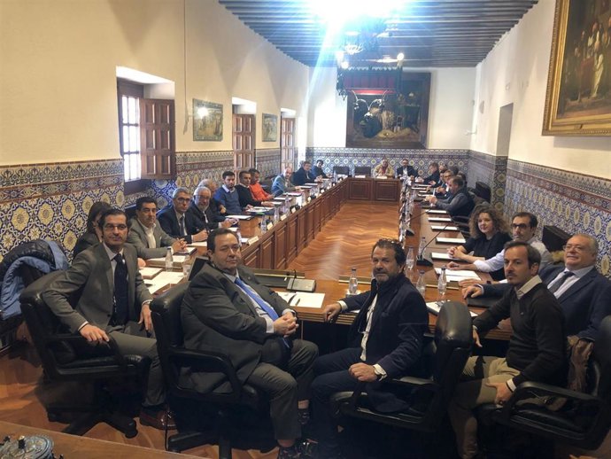 FOTO REMITIDA POR LA CÁMARA DE COMERCIO DE SALAMANCA. Pleno celebrado en la sede