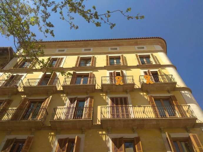 MÉS per Palma acusa a Vox de falsa denuncia porque en su balcón de Cort no hay l