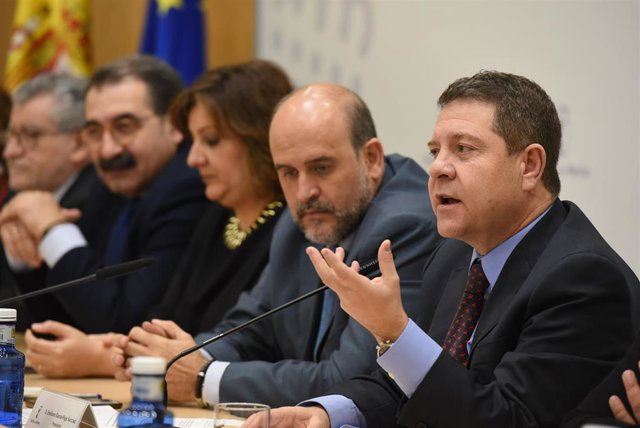 El presidente de Castilla-La Mancha, Emiliano García-Page, habla de Airbus