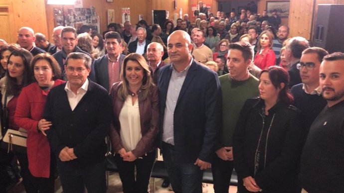 Granada.- 26M.- Susana Díaz destaca la candidatura "joven" del PSOE en Alhama fr