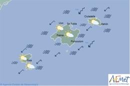 Predicción meteorológica para este viernes 29 de marzo en Baleares: vientos del 