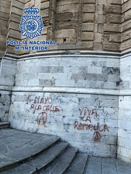 Nota De Prensa: La Policía Nacional Identifica Al Presunto Autor De Unas Pintada