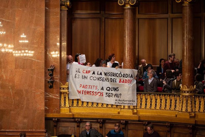 Pleno en el Ayuntamiento de Barcelona