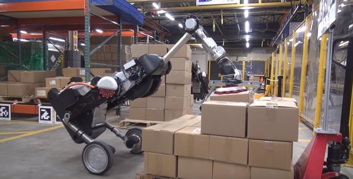 Boston Dynamics ha mejorado su robot 'Handle' haciendo que sea capaz de recoger 