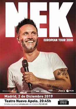 NEK anuncia concierto en Madrid