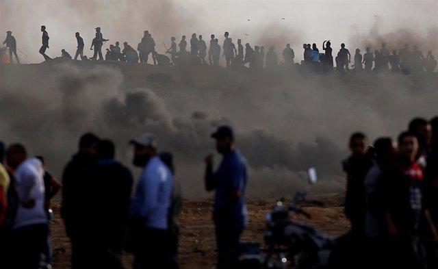 Disturbios en la frontera entre Israel y la Franja de Gaza