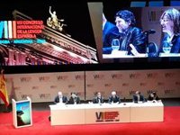 Joaquín Sabina recibe el homenaje del Congreso de la Lengua: "Me considero de una patria más grande, la lengua española"