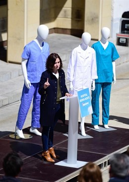 Ayuso promete un Hospital en la Sierra Norte y convertir el antiguo Puerta de Hi