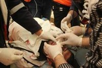 Herido un voluntario de Media Luna Roja por una lata de gases lacrimógenos israelí en las protestas de Gaza