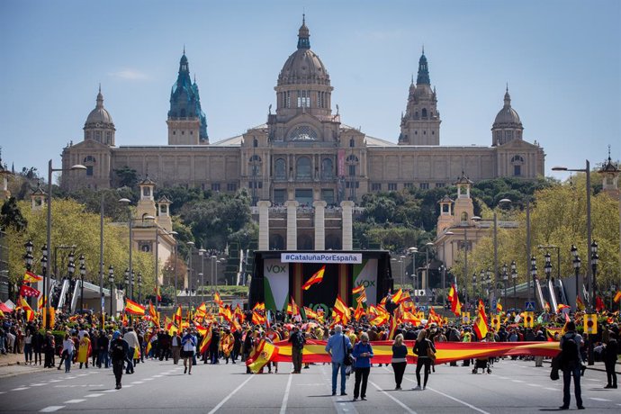 Acte de Vox 'L'Espanya visqui' amb el president del partit, Santiago Abascal, i 