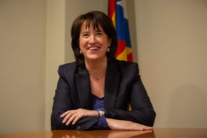 Retratos de la presidenta de la Asamblea Nacional Catalana (ANC), Elisenda Paluz