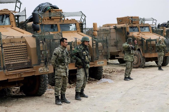 Soldados turcos en Afrin, Siria