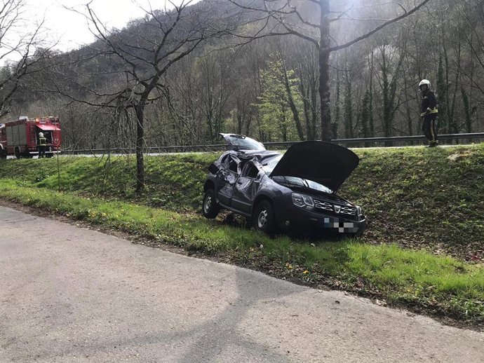 Accidente de trafico en Zozaia