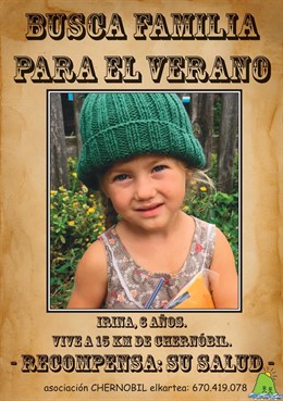 Chernobil elkartea busca familias de acogida para 95 niños este verano en Euskad