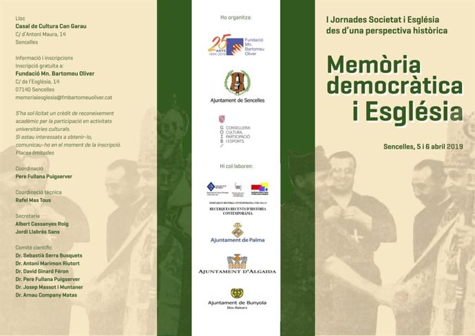 Sencelles acogerá a partir de este viernes las 'I Jornadas Sociedad e Iglesia de