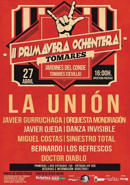 Sevilla.- II "Primavera Ochentera" en Tomares el día 27 con La Unión, Gurruchaga