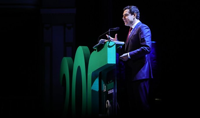 Málaga.- Moreno reivindica el periodismo "serio y de rigor" en la gala del 20 a