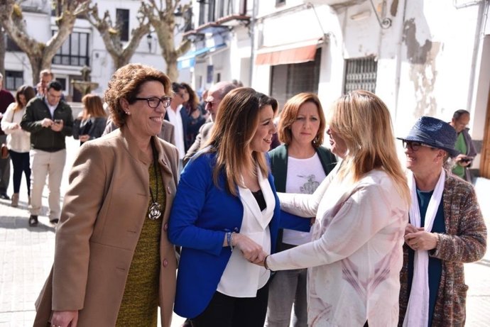 28A.- Susana Díaz Ve "Lógico" Que Sánchez Tenga Mucha Presencia En Andalucía Y D