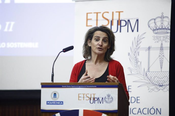 La ministra para la Transición Ecológica Teresa Ribera interviene en el Ciclo de