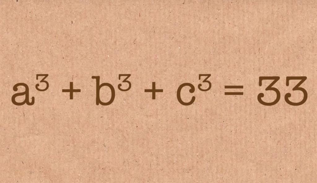 Solucion Al Problema De Expresar El Numero 33 Como La Suma De 3 Cubos