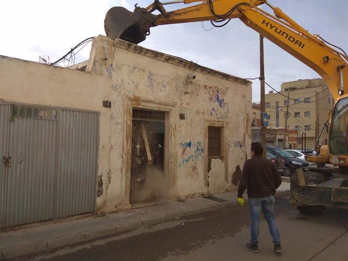 Demolición en Barrio Alto en Almería