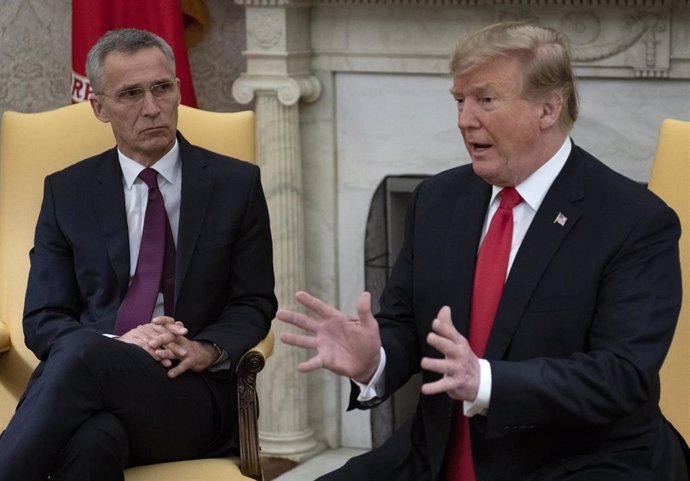 Trump Meets Stoltenberg of NATO