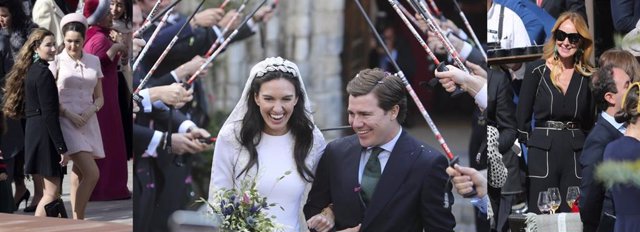 Esther Alcocer Koplowitz, glamour en la boda de su sobrino en Baqueira