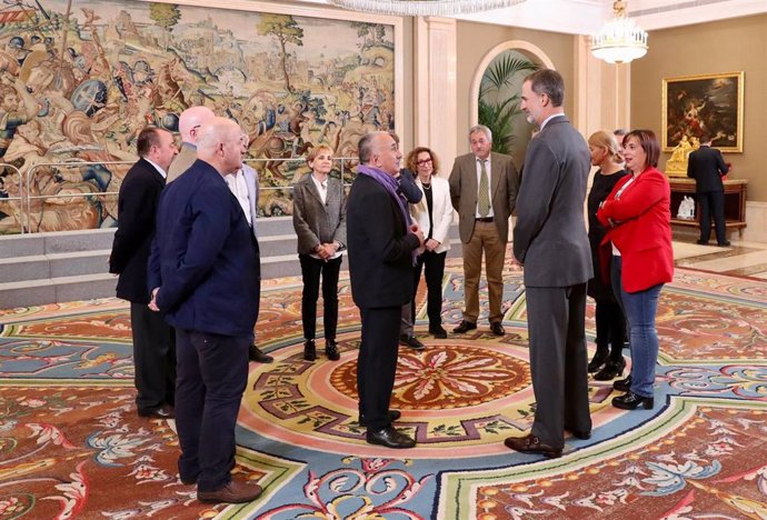 El Rey Felipe VI recibe a la Comisión Ejecutiva Confederal de la Unión General d