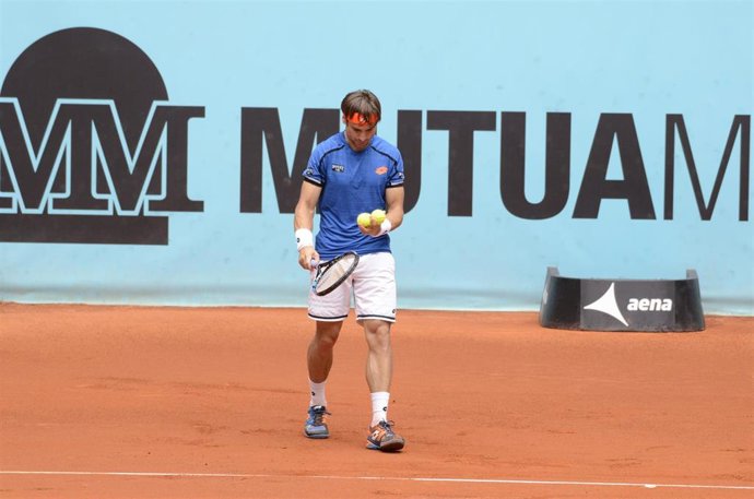 David Ferrer durante el Mutua Madrid Open 2016              
