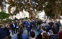 primera visita guiada al Jardín de Floridablanca