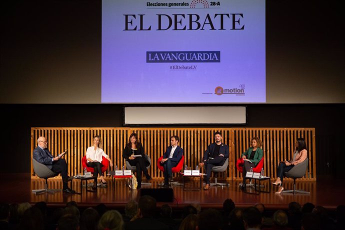 Debat de 'La Vanguardia' amb els candidats Jaume Asens (ECPodem), Gabriel Rufi