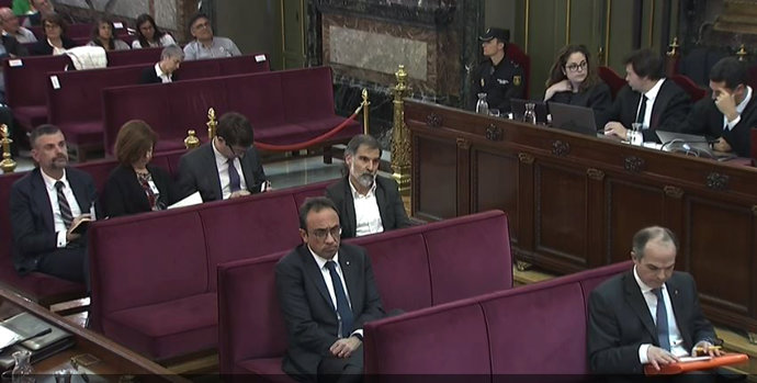 Vigesimoquinta jornada del juicio del procés en el Tribunal Supremo