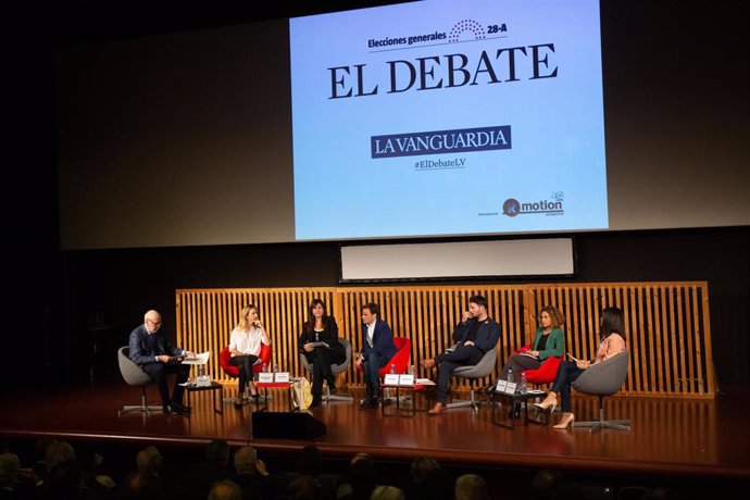 Debate de 'La Vanguardia' con los candidatos Jaume Asens (ECPodem), Gabriel Rufi