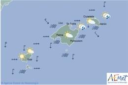 Predicción meteorológica para este jueves 4 de abril de marzo en Baleares: tempe