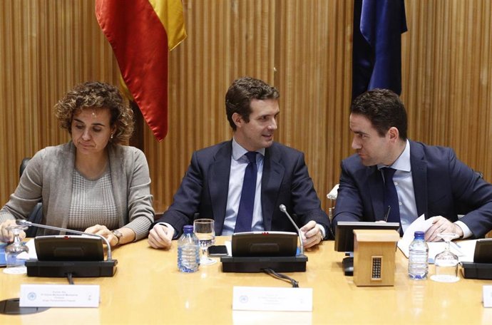 Reunión del grupo del PP en el Congreso de los Diputados