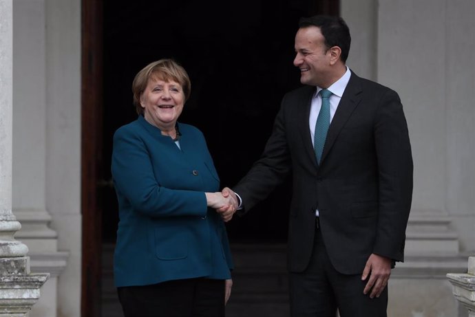 German Chancellor Merkel meets Taoiseach Varadkar in Dublin