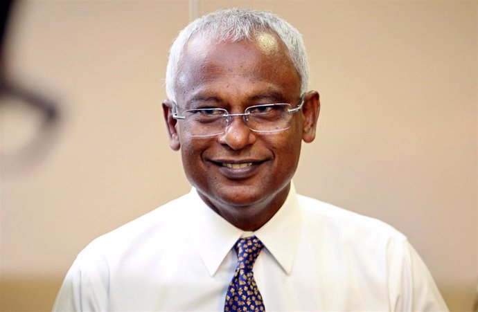 El candidato conjunto de la oposición a presidente de Maldivas, Mohamed Solih