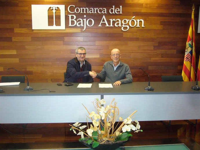 La Comarca del Bajo Aragón firma un convenio de colaboración con la Asociación T