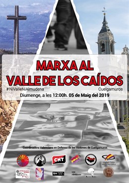 La CNT llama a participar en la Marcha Estatal contra el Valle de los Caídos el 