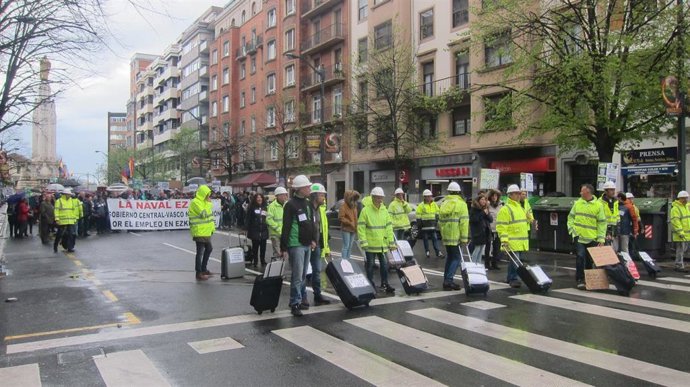 Trabajadores de La Naval dicen que Gobierno vasco y central no merecen el voto p
