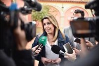 Susana Díaz sobre que Abascal (Vox) reclame el voto a la izquierda: "El lobo le pide el voto a los corderos"