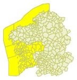 La provincia de Pontevedra y parte de A Coruña tendrán este martes aviso por llu