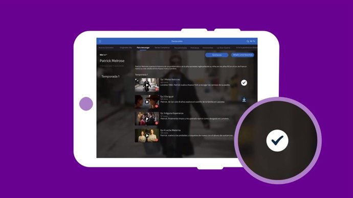 La aplicación de Sky permitirá a su usuarios descargar contenido de la plataform