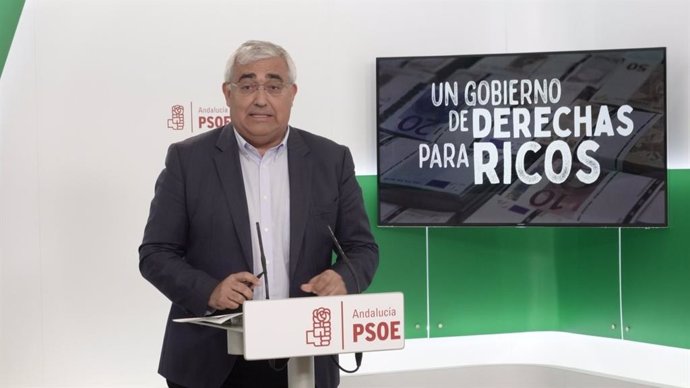 PSOE-A dice que la Junta se entrega a "postulados" de Vox en materia fiscal y "b