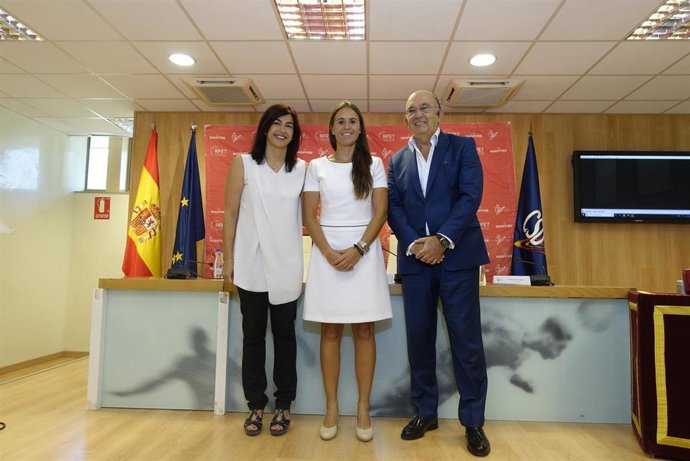 María Jose Rienda, Anabel Medina y Miguel Díaz